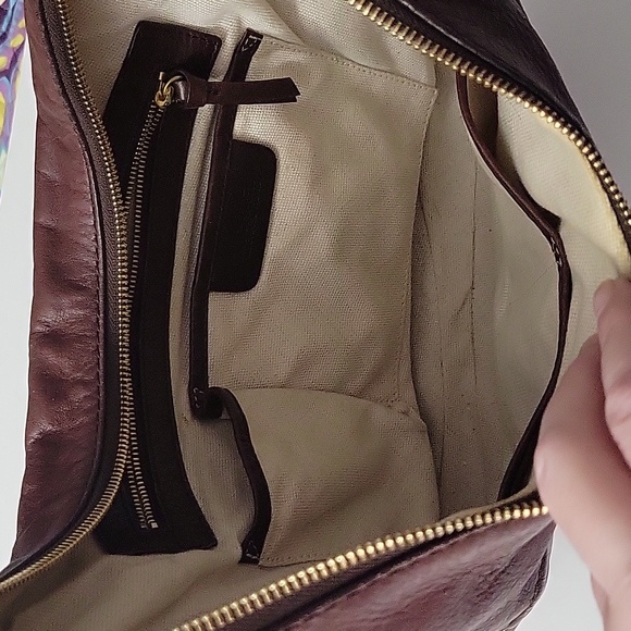 Michael Michael Kors Dark Brown Leather Large Crescent Shoulder Bag EUC - Picture 8 of 11